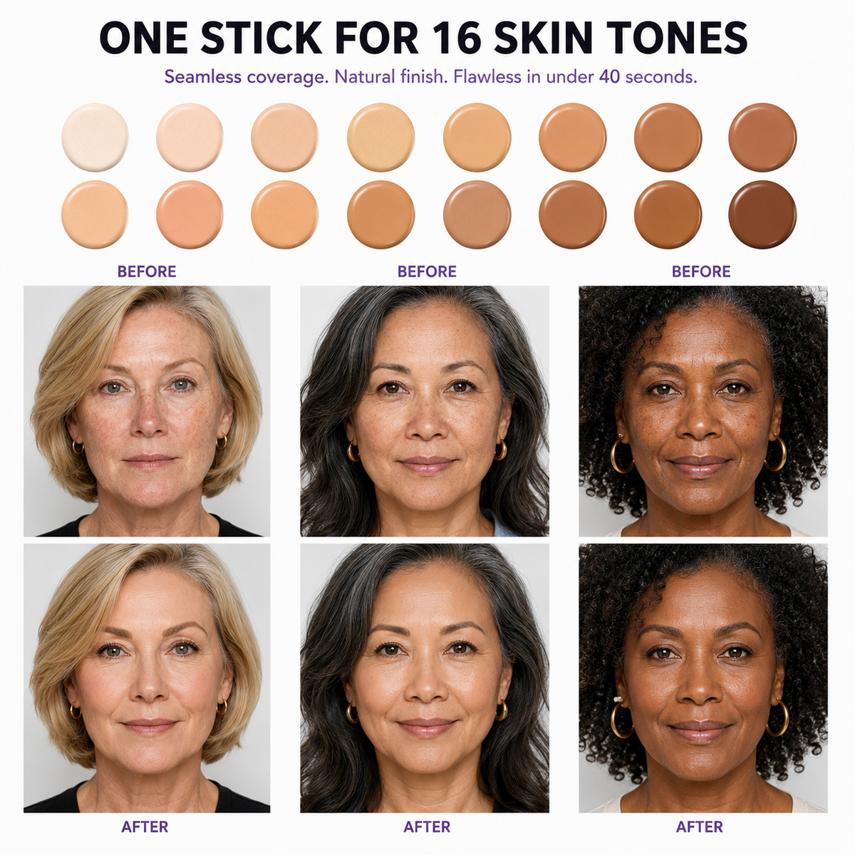 Changing Foundation Stick - The stick that makes mature skin glow again