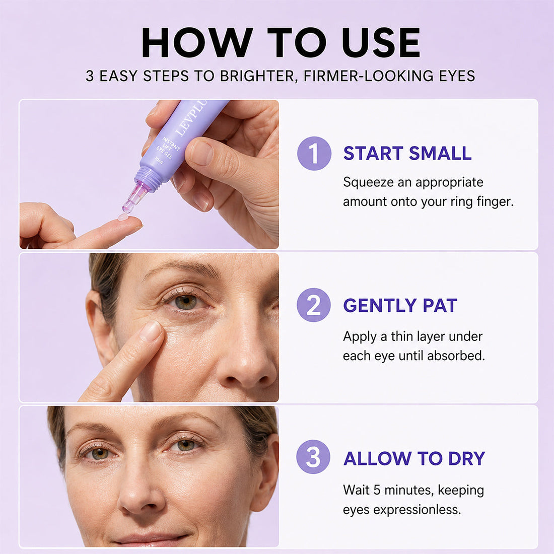LEVPLUS™ Instant Eye Tightener - Tightens, Firms, & Blurs Wrinkles