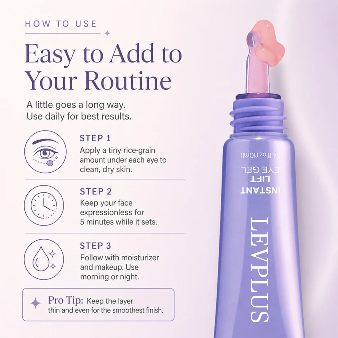LEVPLUS™ Instant Eye Tightener - Tightens, Firms, & Blurs Wrinkles