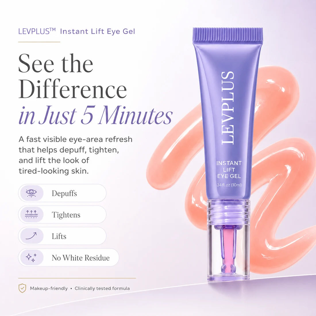 LEVPLUS™ Instant Eye Tightener - Tightens, Firms, & Blurs Wrinkles
