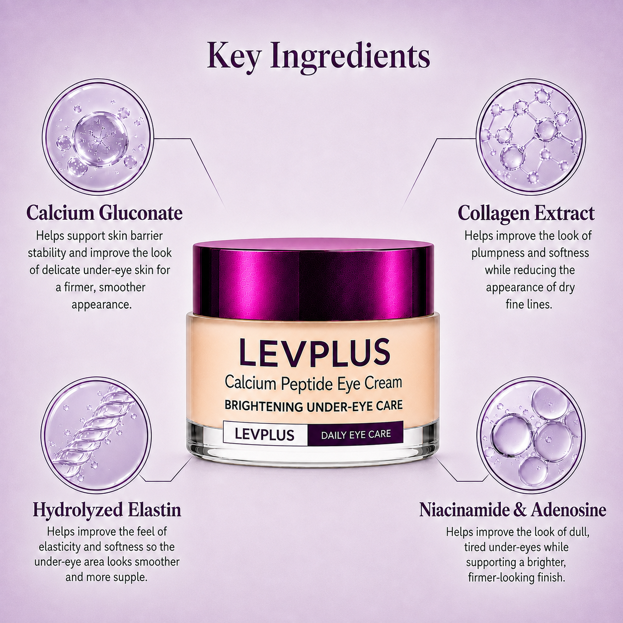 LEVPLUS™ Calcium Dark Spot Eye Cream