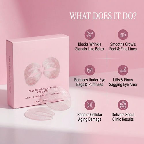 Crepey Under-Eyes Begone | LEVPLUS Deep Peptide Collagen Mask