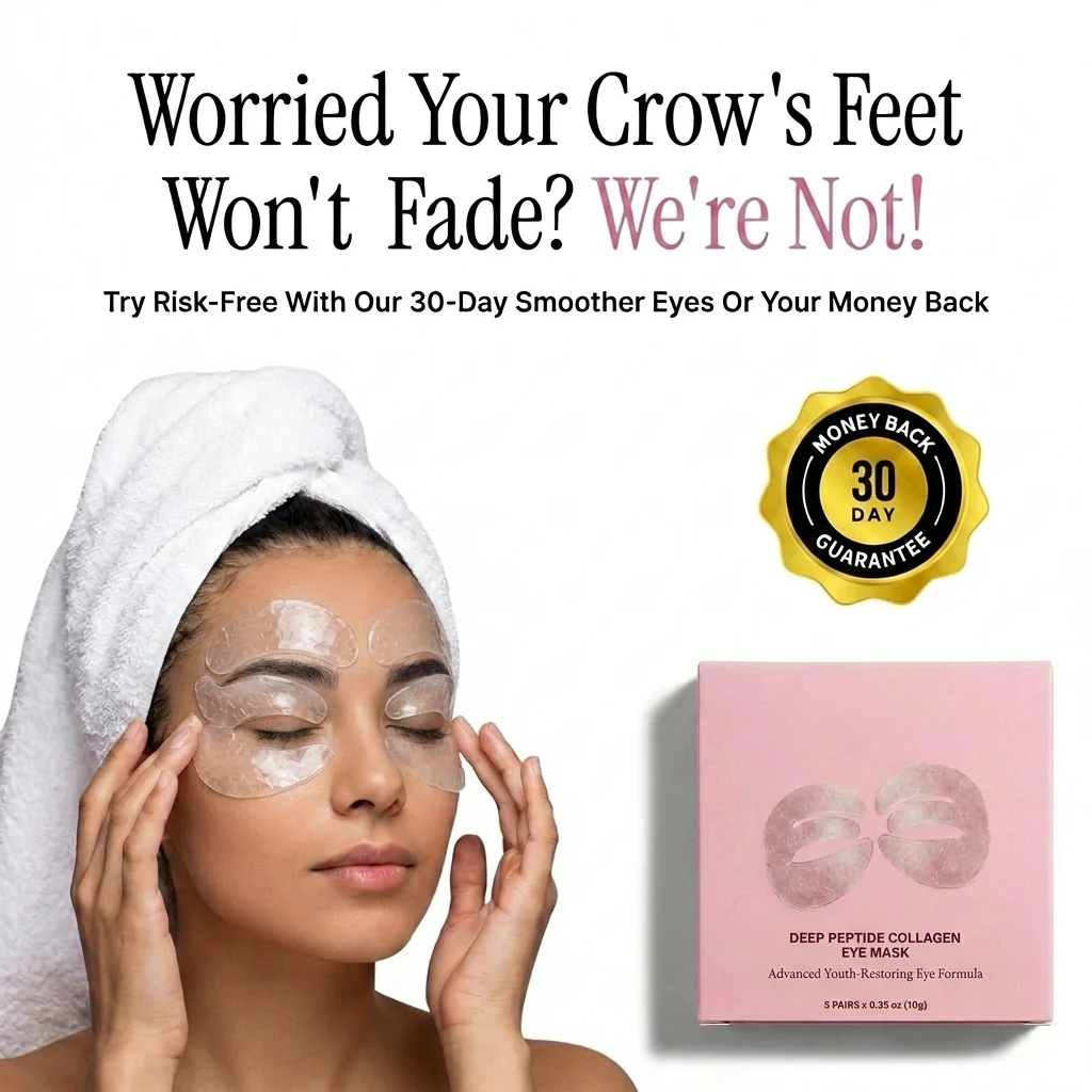 Crepey Under-Eyes Begone | LEVPLUS Deep Peptide Collagen Mask