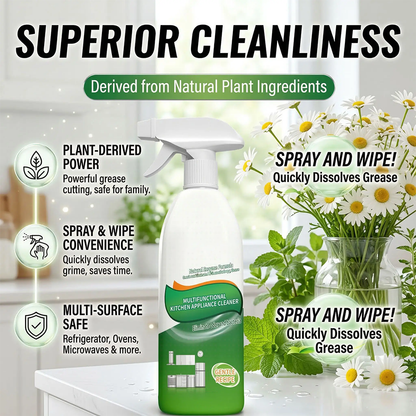 Kitchen Appliance Cleaner Spray – Powerful Grease & Odor Remover