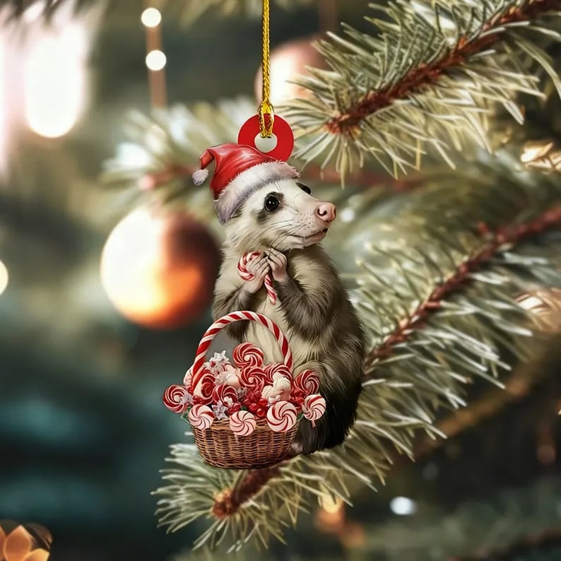 🔥🔥Opossum Christmas Ornament