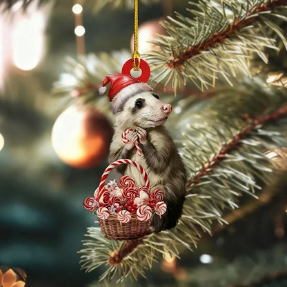 🔥🔥Opossum Christmas Ornament